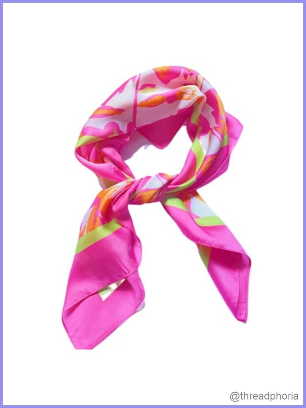 Satin Silk Feel Square Scarf Head Wrap Bandana for Women Hair Accessory